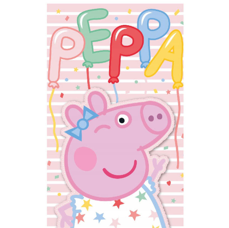 Peppa Pig ballītes roku dvielis, sejas dvielis, dvielis 30x50 cm