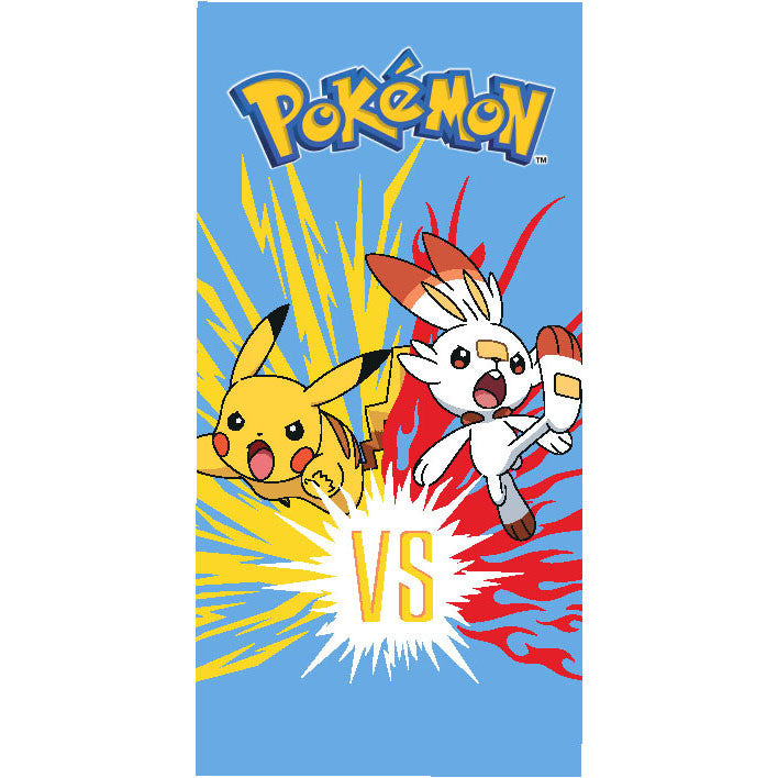 Pokémon Scorbunny vannas dvielis, pludmales dvielis 70x140cm