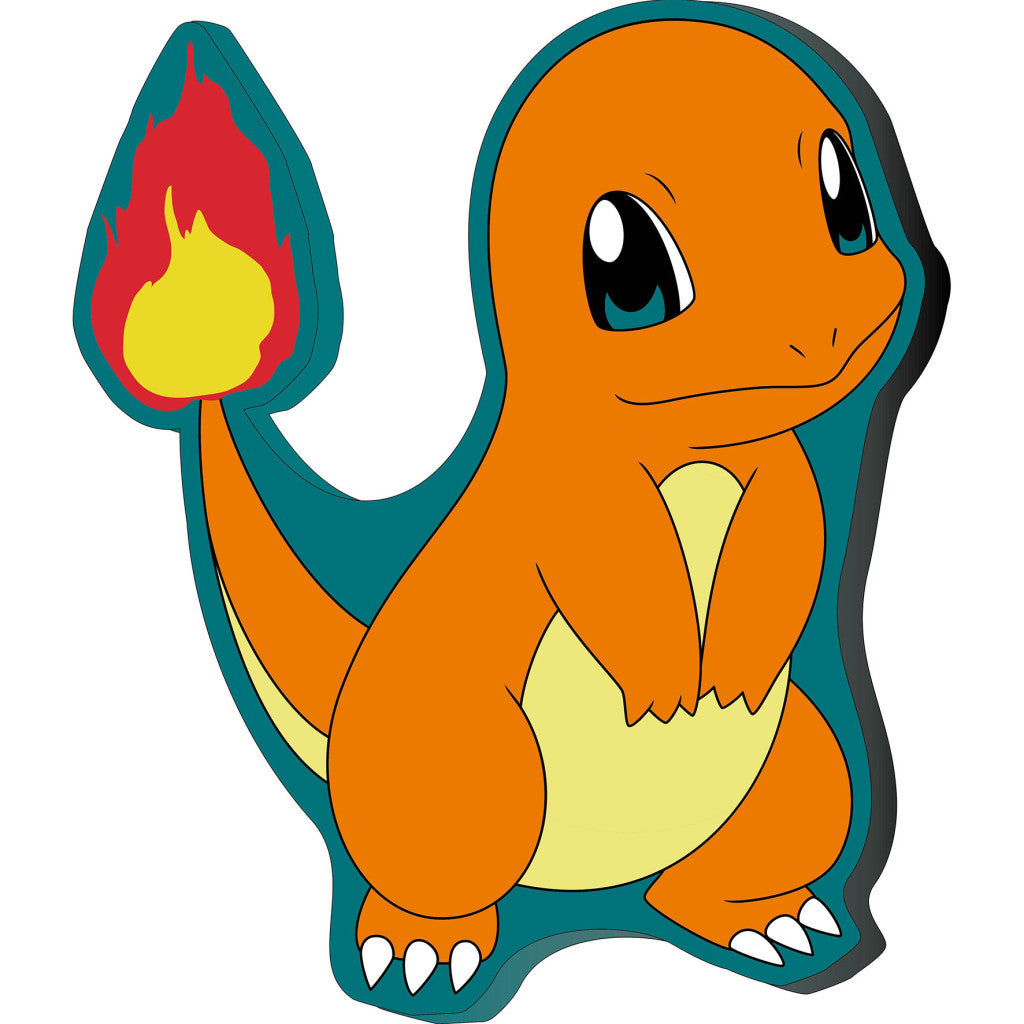 Pok√©mon Charmander Flame dekoratīvais spilvens, 39x32 cm velūrs