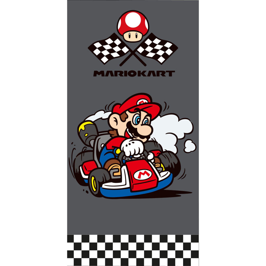 Super Mario Kart vannas dvielis, pludmales dvielis 70x140cm