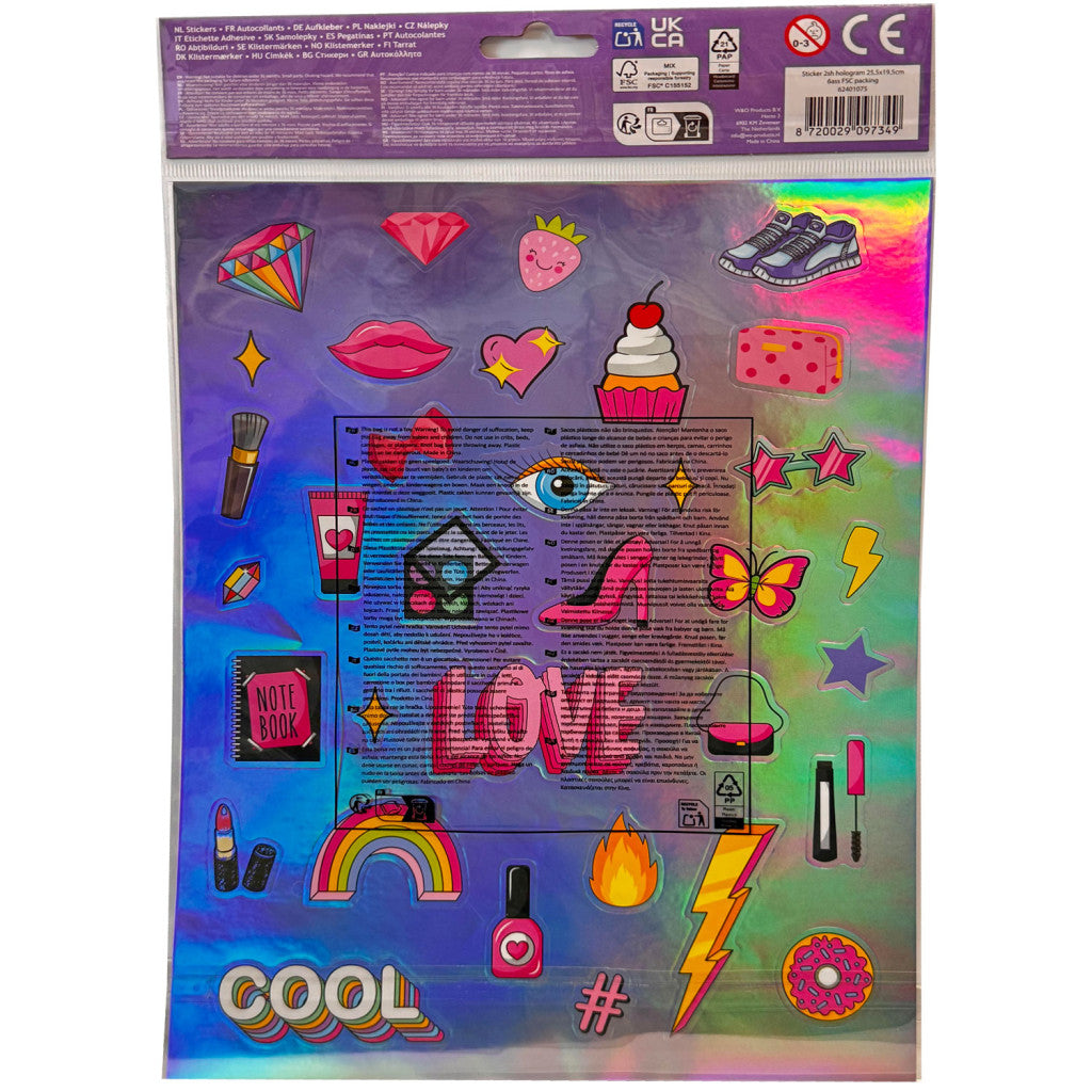 Hologrāfiska uzlīme Colour Head Chic Make Up