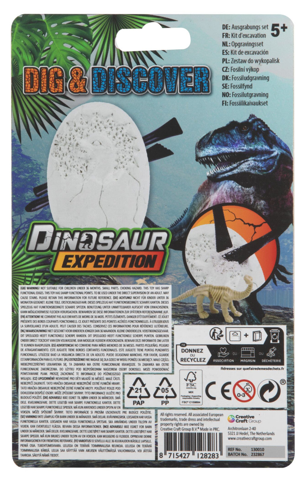 Dinozauru ekspedīcijas mini pētnieku komplekts