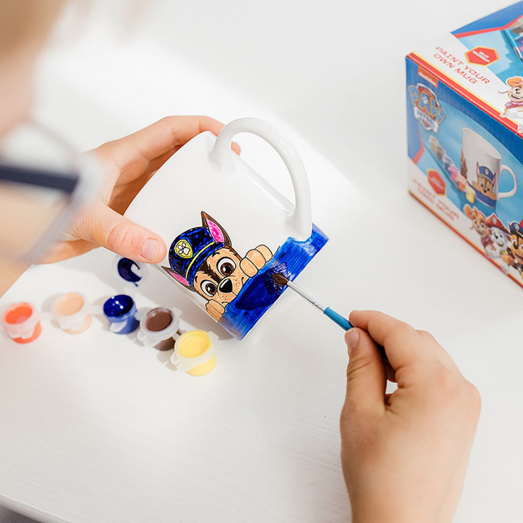 Ķepu patruļas komandas krāsojama porcelāna krūze 235 ml dāvanu kastītē