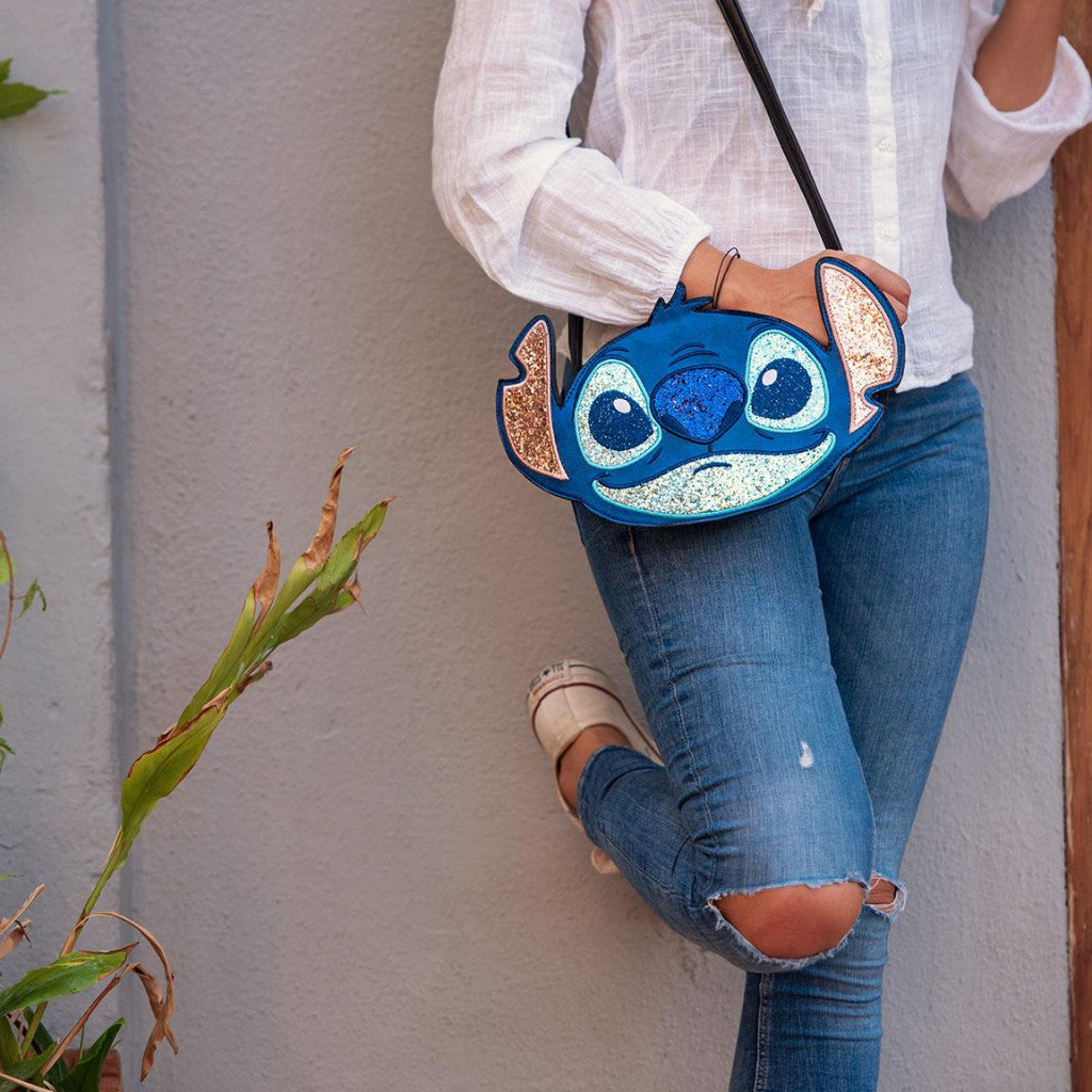 Disney Lilo un Stitch mākslīgās ādas plecu soma