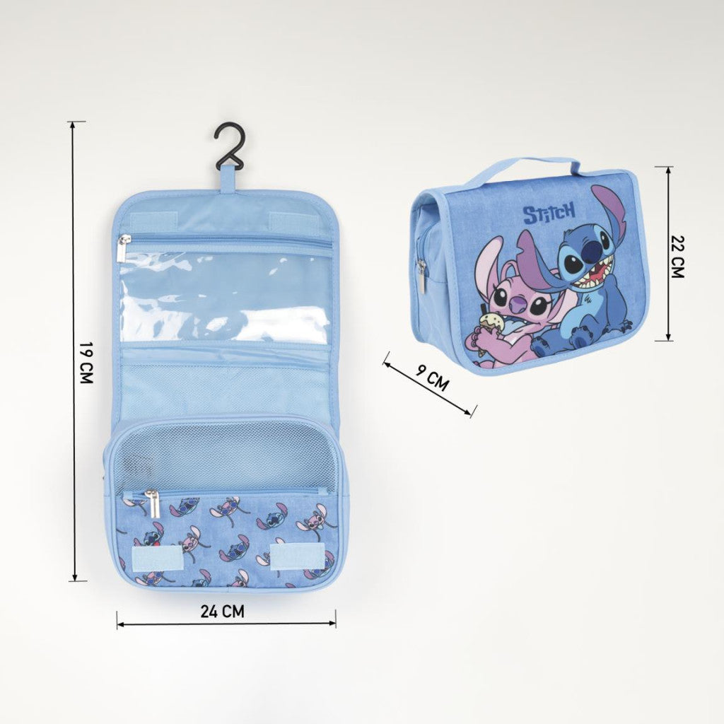 Disney Lilo un Stitch piekarināma, salokāma kosmētikas somiņa