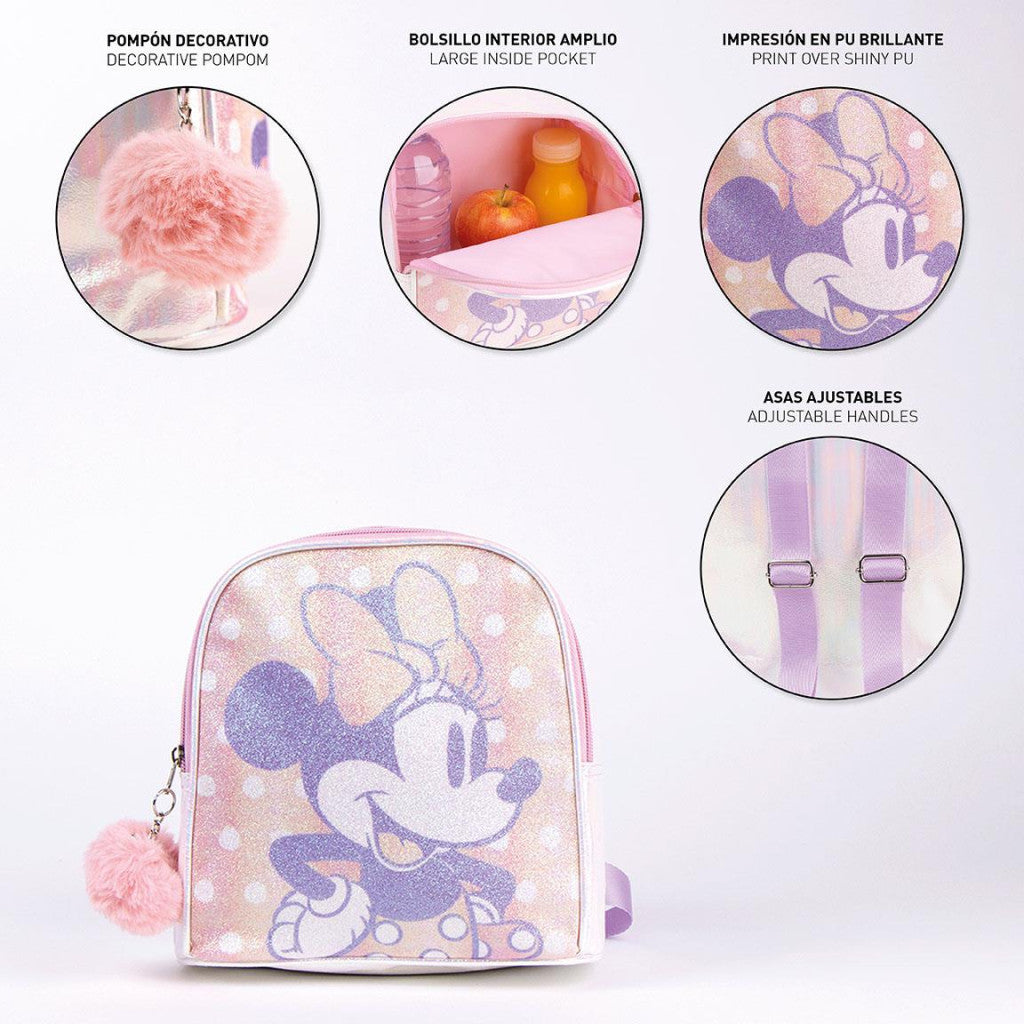 Disney Minnie hologrāfiskā mugursoma, soma 21 cm