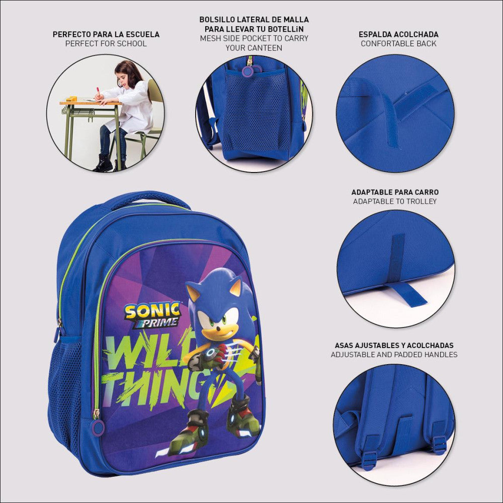Sonic the Hedgehog Sonic the Hedgehog Wild Thing skolas mugursoma, 41 cm