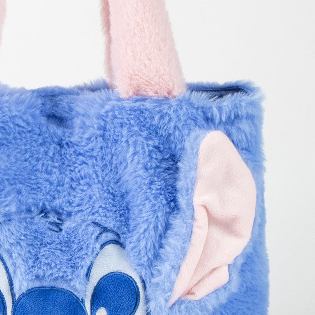 Disney Lilo un Stitch pūkainā plīša iepirkumu soma, 31 cm
