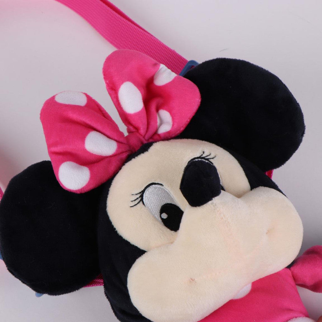 Disney Minnie rozā plīša mugursoma, soma 34 cm