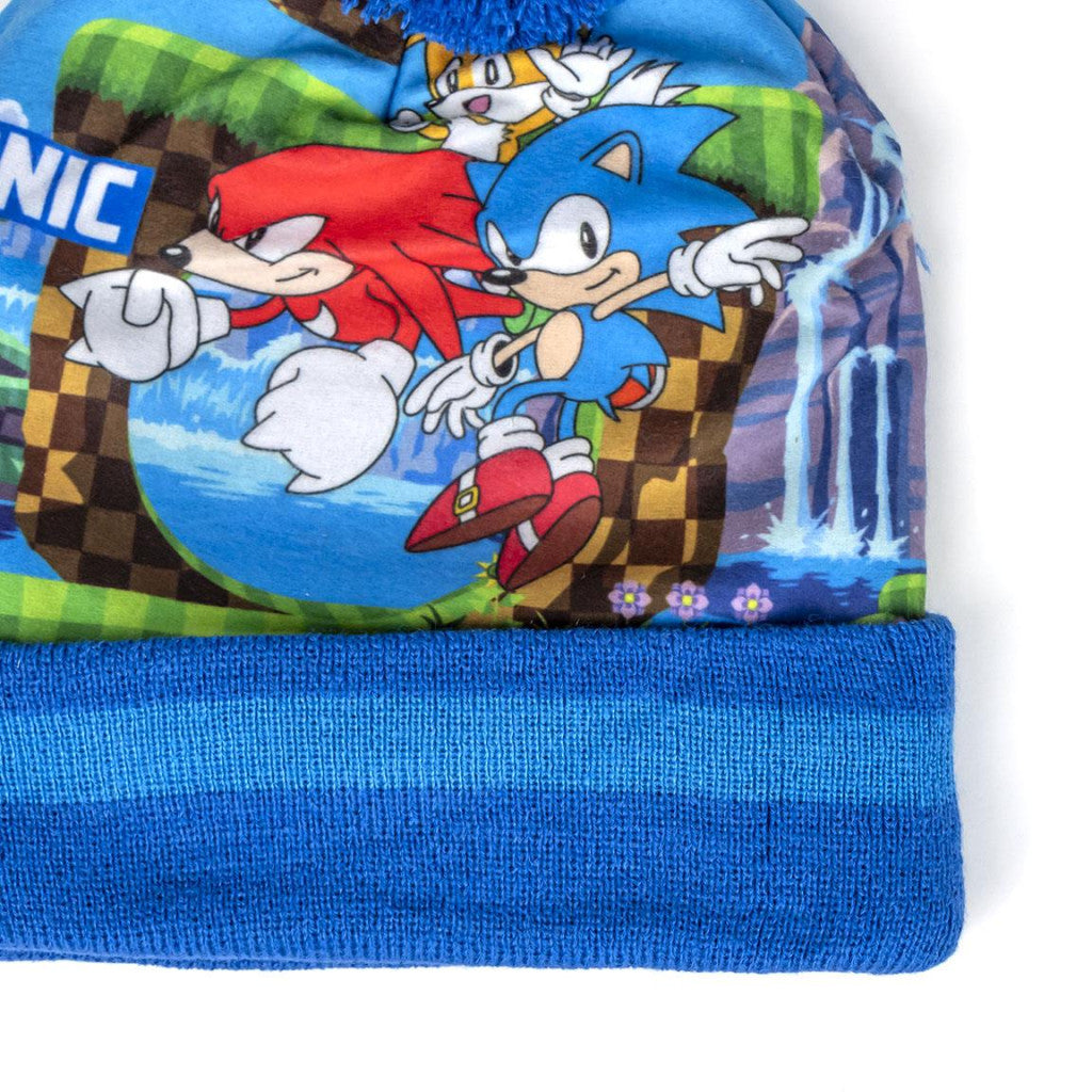 Sonic the Hedgehog Run bērnu cepures un cimdu komplekts