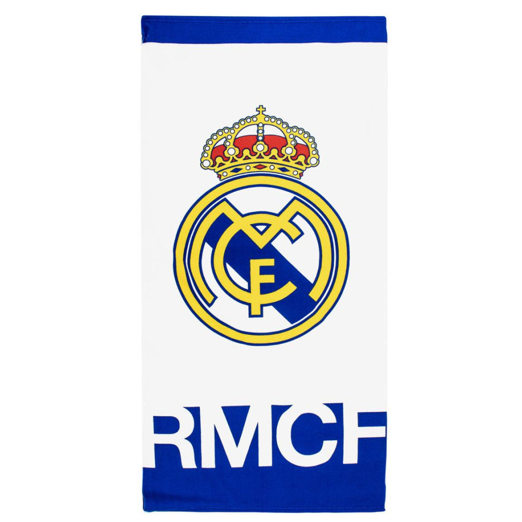 Real Madrid balts pludmales dvielis 70x140cm (ātri žūstošs)