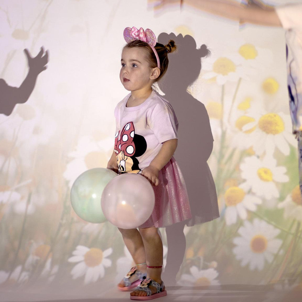 Disney Minnie Pink bērnu svārku un galvas saites komplekts