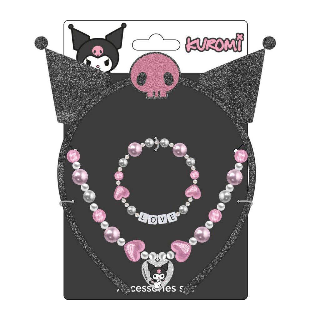 Hello Kitty Kuromi rotaslietu un galvas saites komplekts