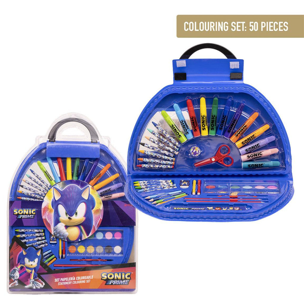 Sonic the Hedgehog Prime kancelejas piederumu komplekts 50 gab.
