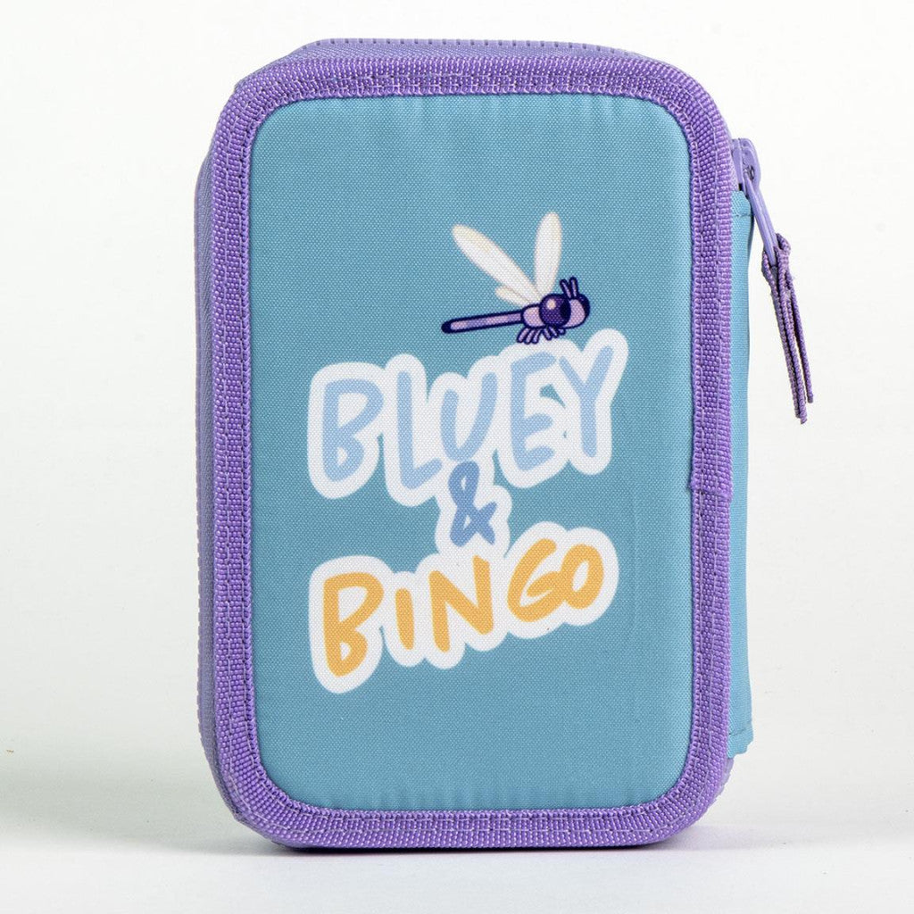 Bluey Bingo divu līmeņu pildīts zīmuļu maciņš