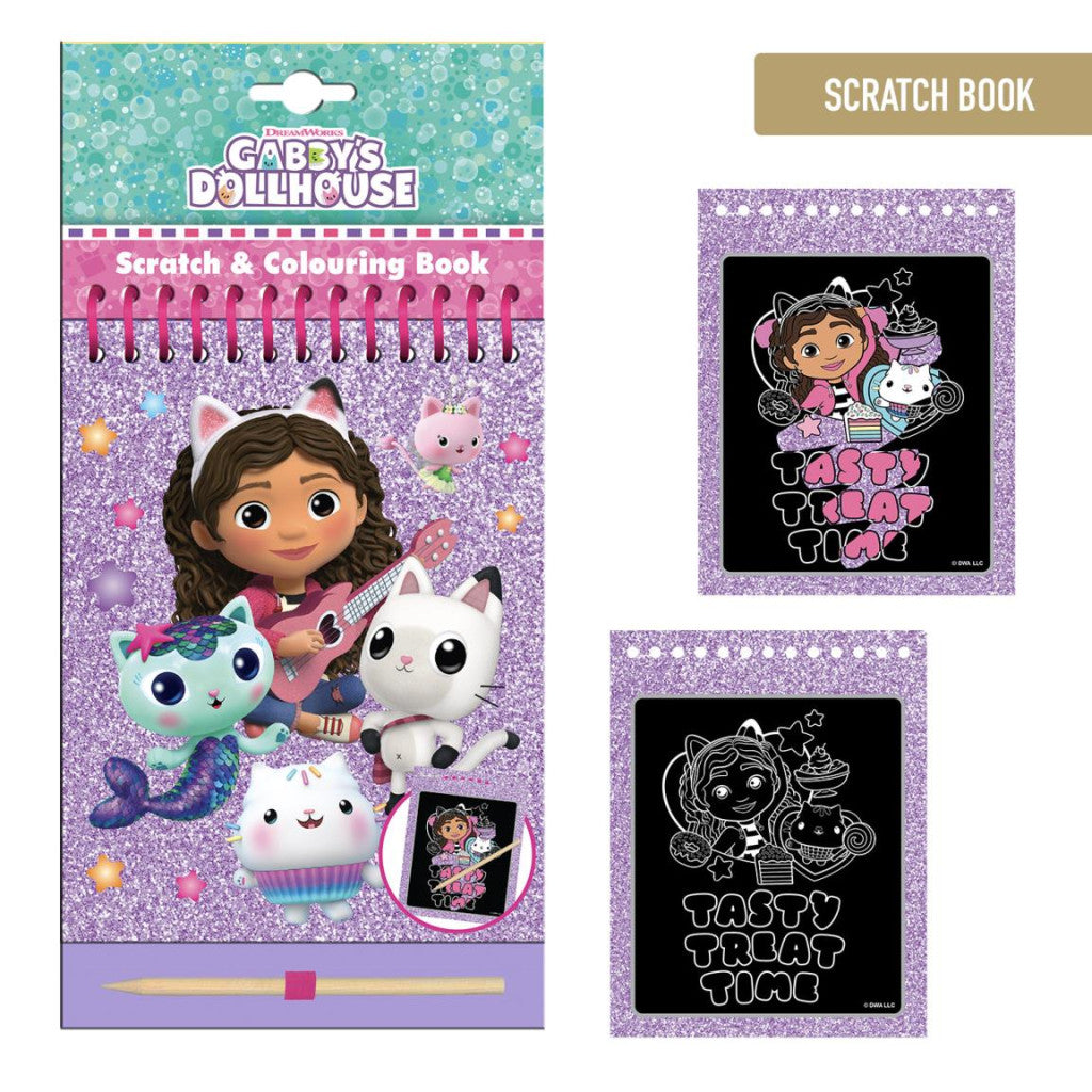 Gabby's Dollhouse Tasty krāsojamo un gravējamo kasāmvielu komplekts