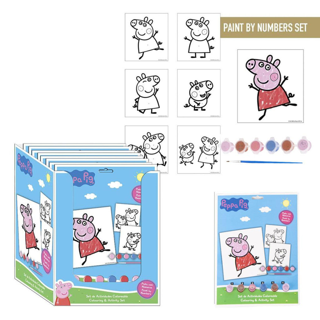 Peppa Pig Fun ciparu krāsošanas komplekts