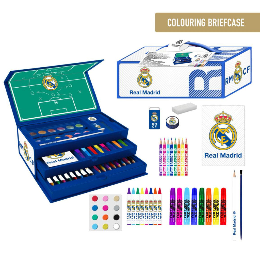 Real Madrid CF kancelejas preču komplekts koferī