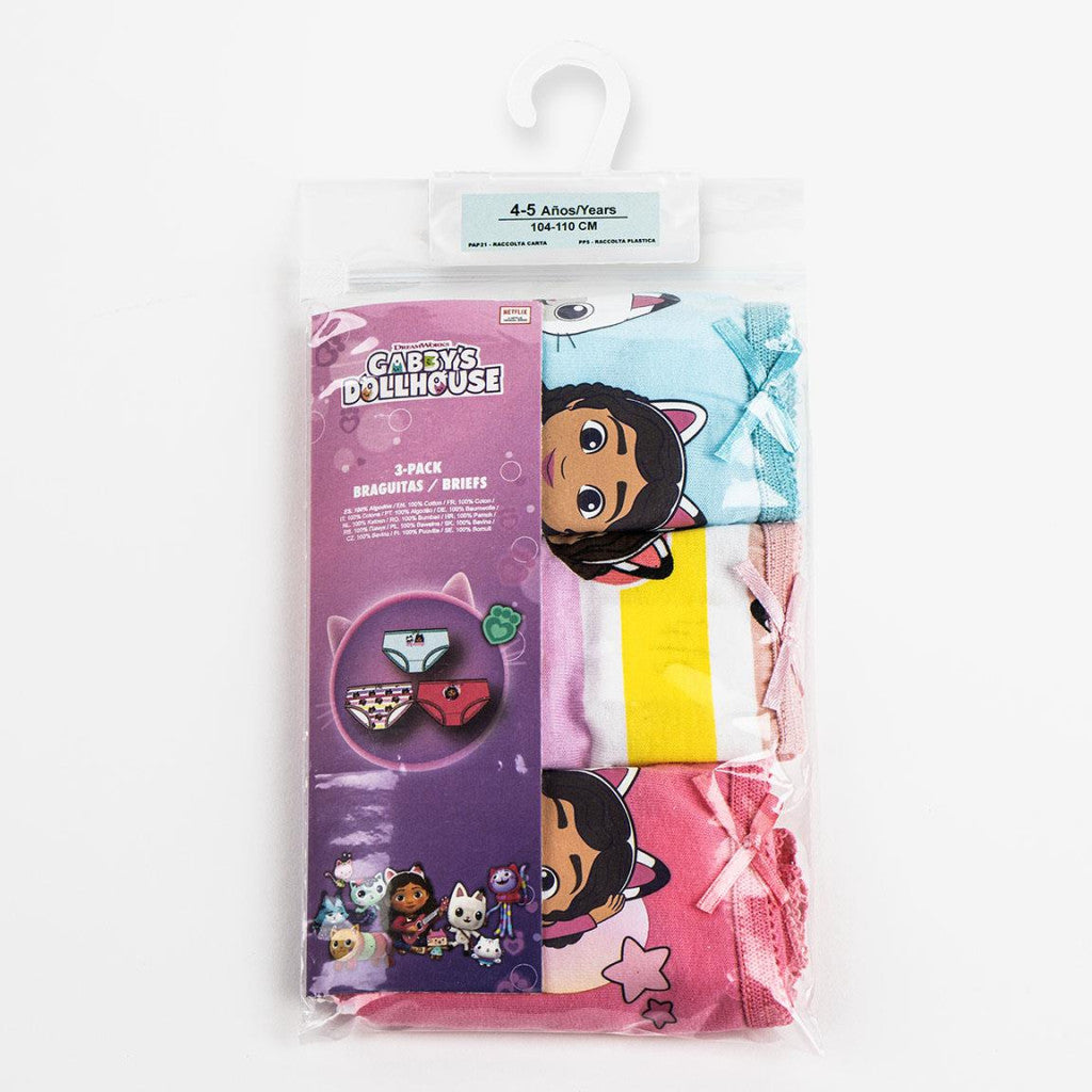 Gabby's Dollhouse Hei bērnu apakšveļa, biksītes 3 gab./iepakojumā 2-8 gadi