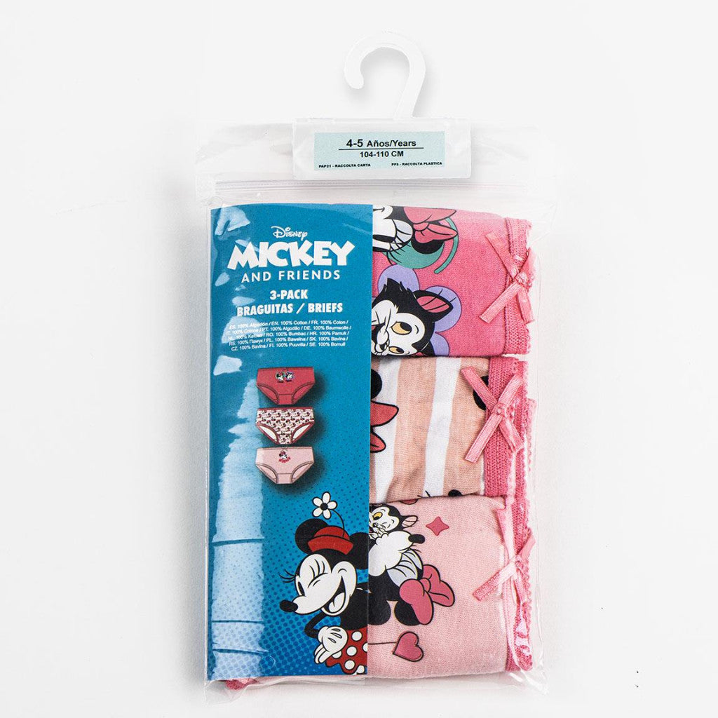 Disney Minnie Figaro bērnu apakšveļa, biksītes 3 gab./iepakojumā 2-8 gadi