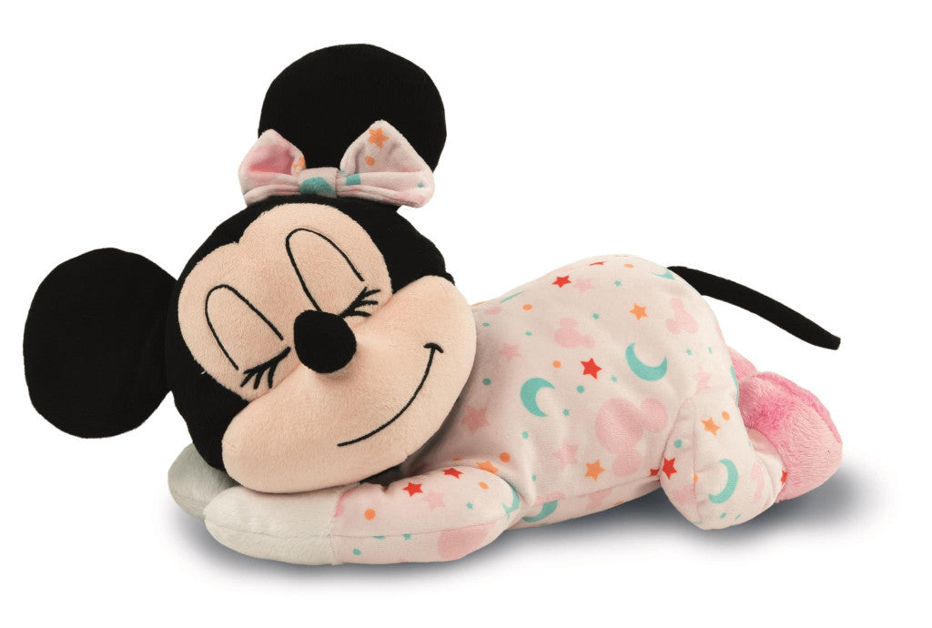 Disney Minnie vēderiņkrēsla miega līdzeklis plīša rotaļlieta Clementoni