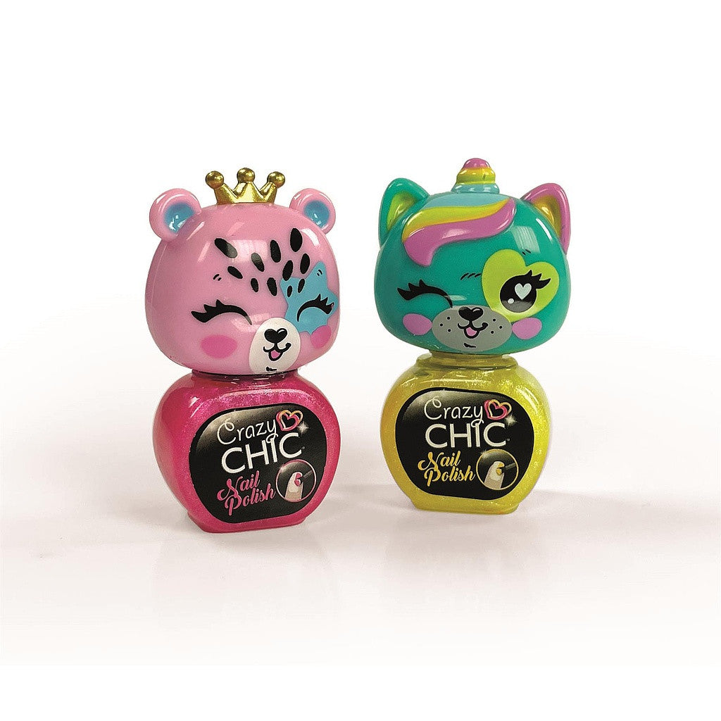 Crazy Chic Lovely Bears mirdzošu nagu laku komplekts Clementoni