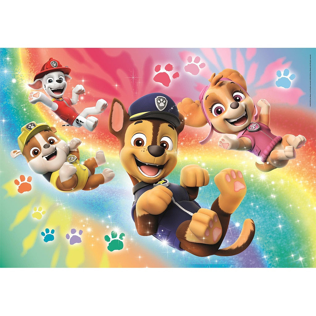 Ķepu patruļa Rainbow 104 detaļu Brilliant puzle Clementoni