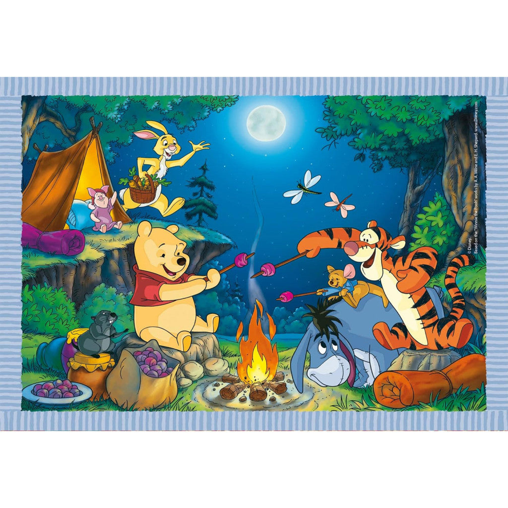 Disney Vinnijs Pūks Jautras dienas uz mūžu 4-in-1 puzle Clementoni
