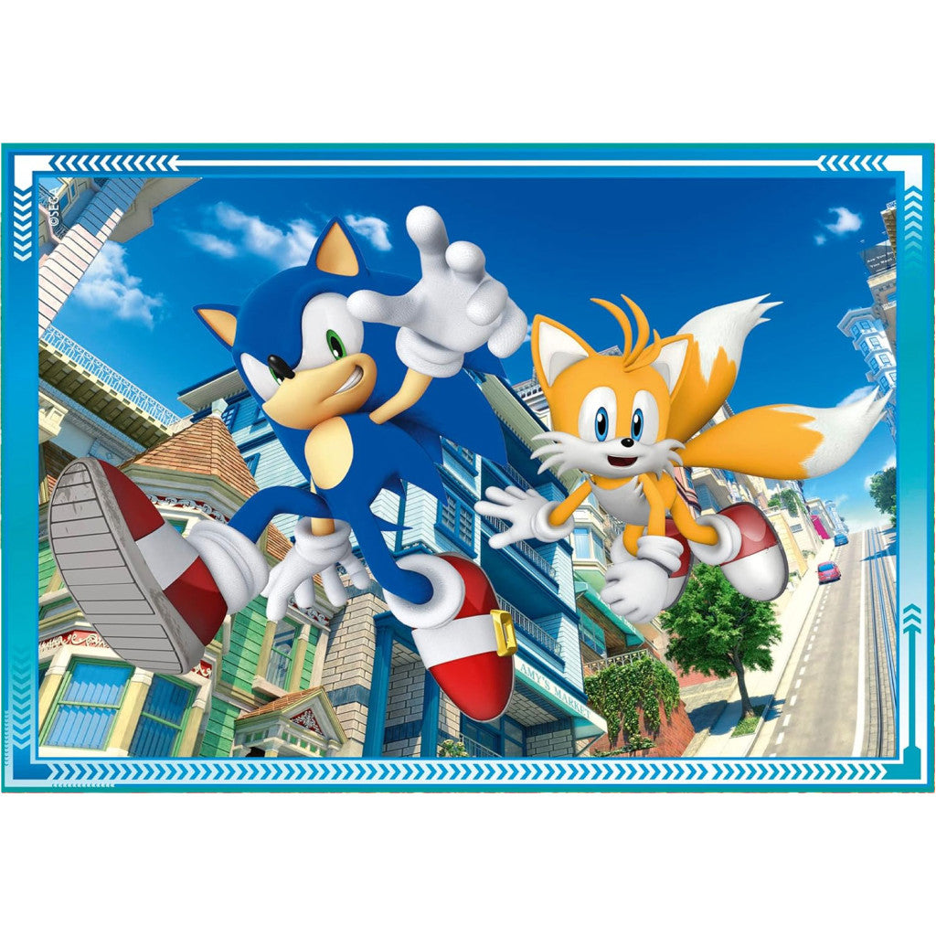 Sonic the Hedgehog Glāb dienu 4-in-1 puzle Clementoni
