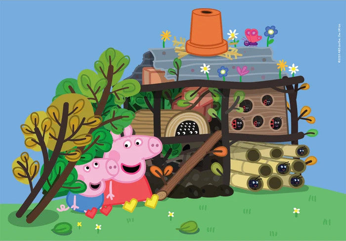 Peppa Pig dabas klase 2x60 gabaliņu puzle Clementoni