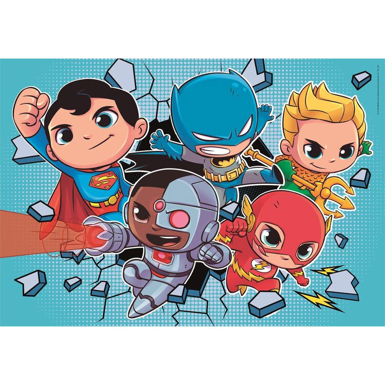 Jusice League Mini Friends DC Super Hero 2x60 gab. puzle Clementoni
