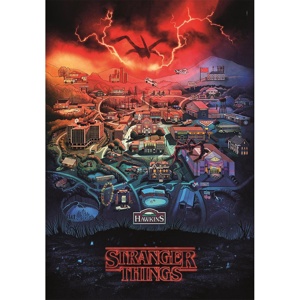 Stranger Things Hawkins 300 db-os puzle Clementoni