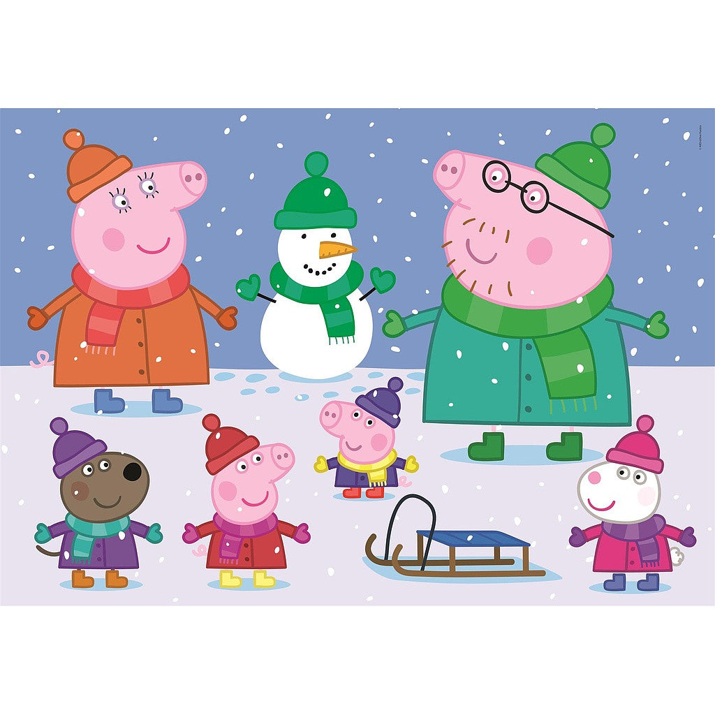 Peppa malac Snow 104 db-os maxi puzle Clementoni