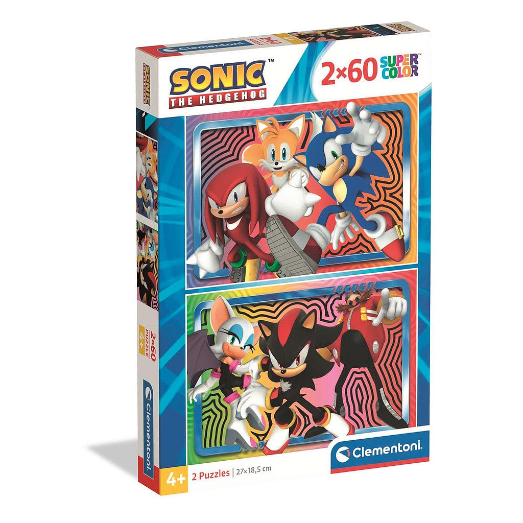 Sonic the Hedgehog 2x60 gab. Clementoni puzle