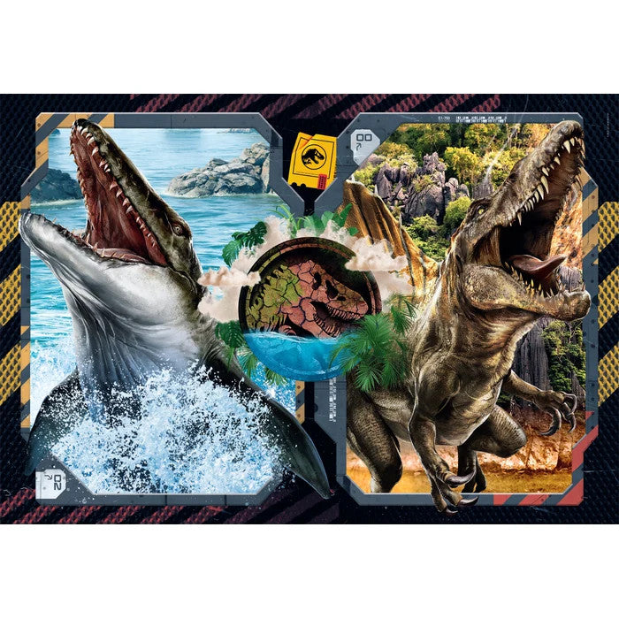 Jurassic World Bīstamās zonas 2x60 gabalu puzle Clementoni