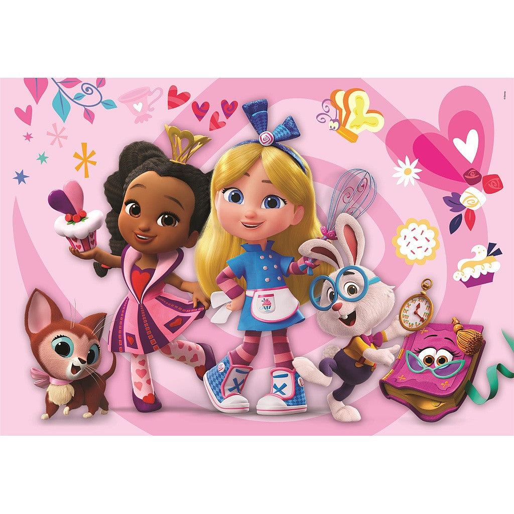 Disney Classics Fērgija Disney Alise Brīnumzemē konditorejas veikals 104 gabalu puzle Clementoni