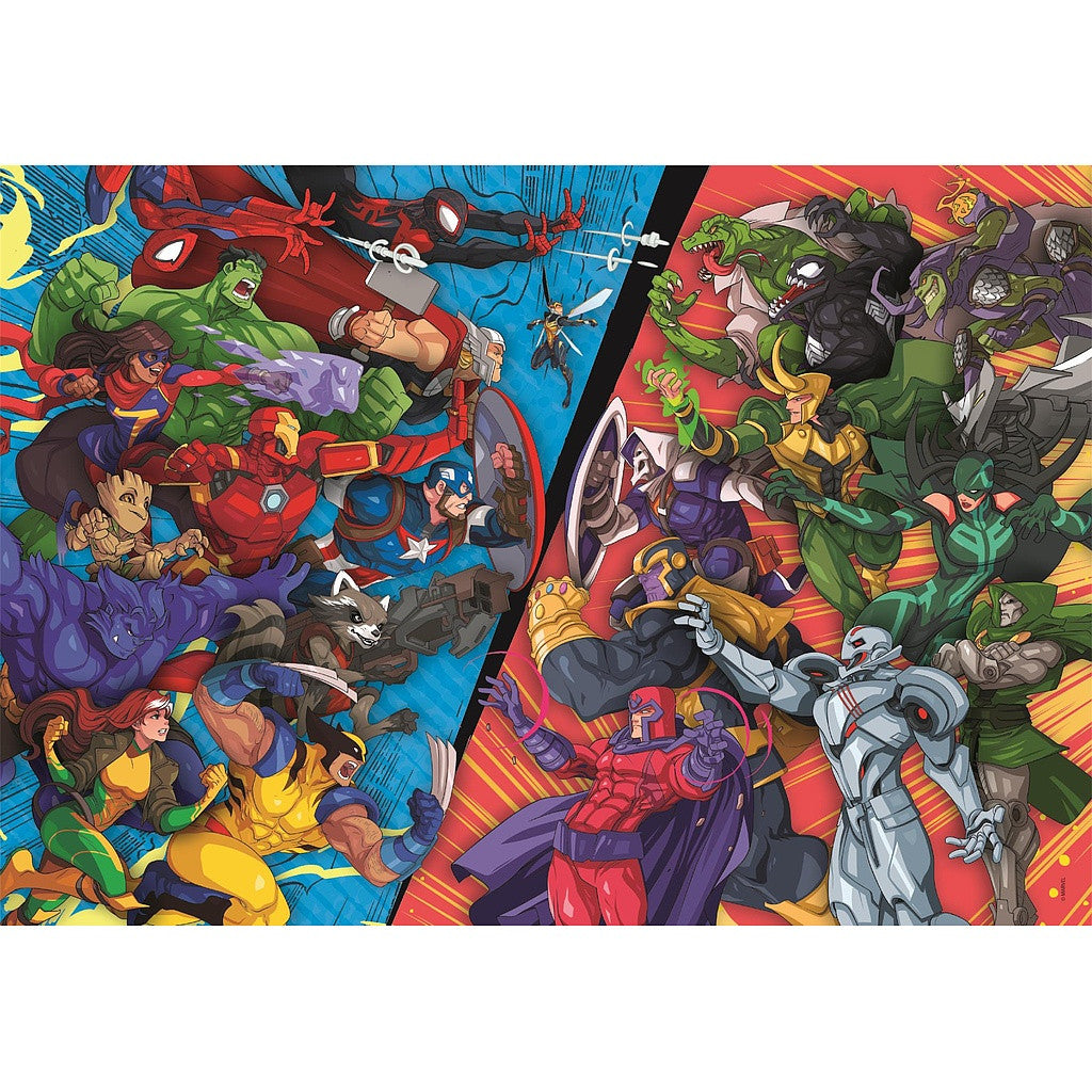 Atriebēji pret ļaundariem Marvel 104 gabalu puzle Clementoni