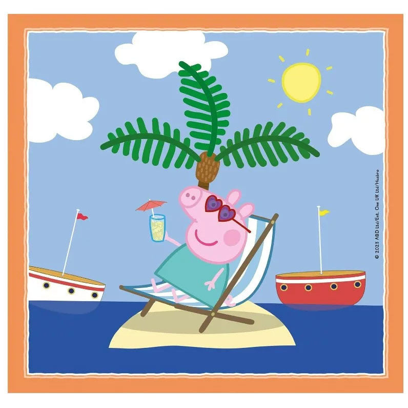 Peppa Pig relaksējoša 3x48 gabalu puzle Clementoni