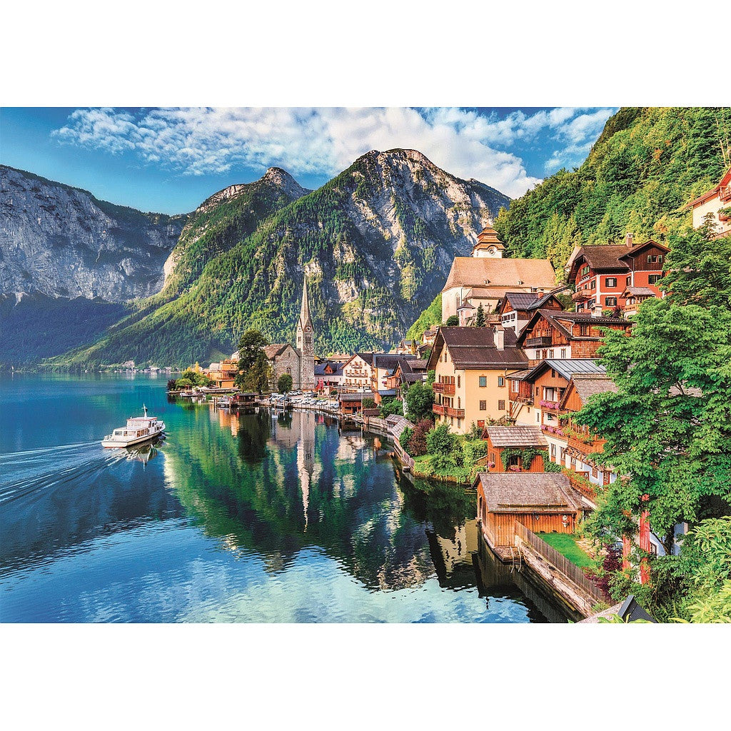 Pilsētas Hallstatt Austrija 1500 gabalu puzle Clementoni