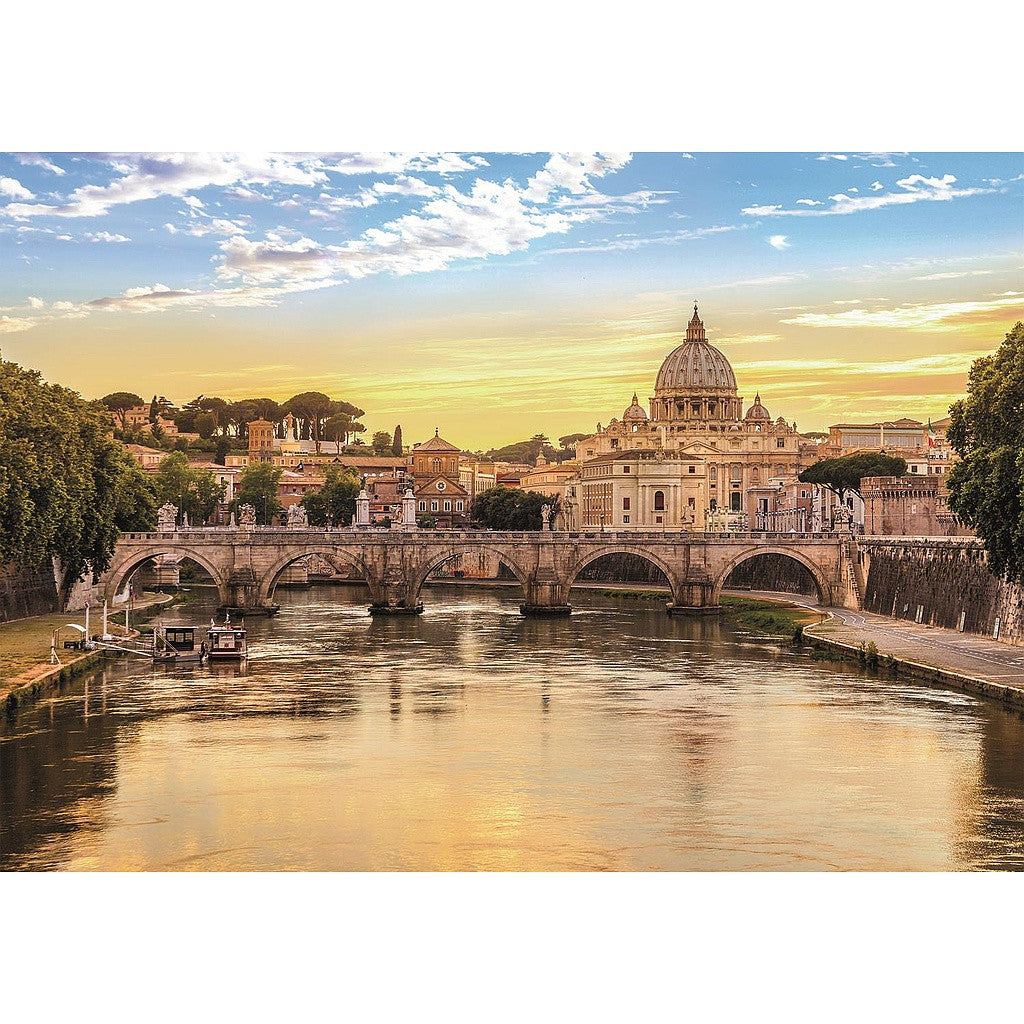 Pilsētas Roma Itālija 1500 gabalu kompakta puzle Clementoni