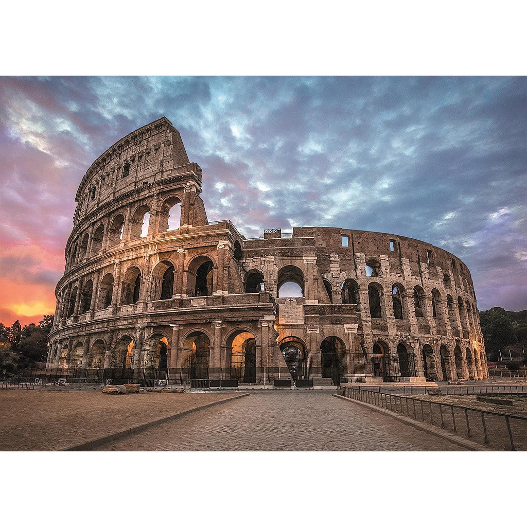 Pilsētas Kolizejs Saullēkts Roma 3000 gabalu puzle Clementoni