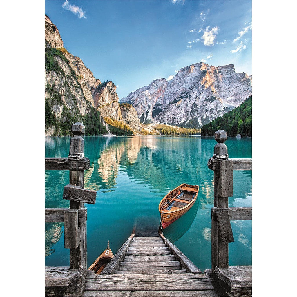 Pilsētas Braies ezers Itālija 500 gabalu puzle Clementoni