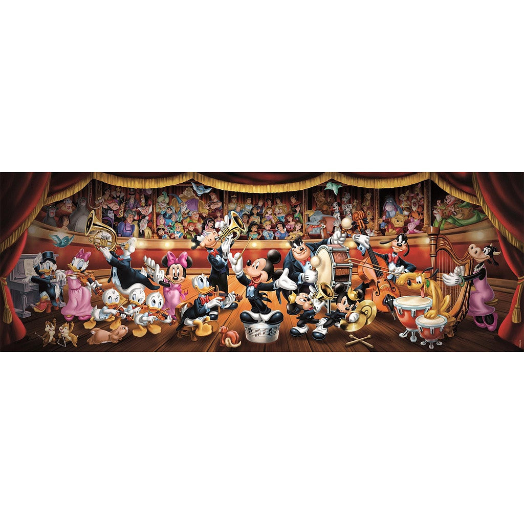 Clementoni Disney Orchestra 1000 detaļu panorāmiska kompakta puzle