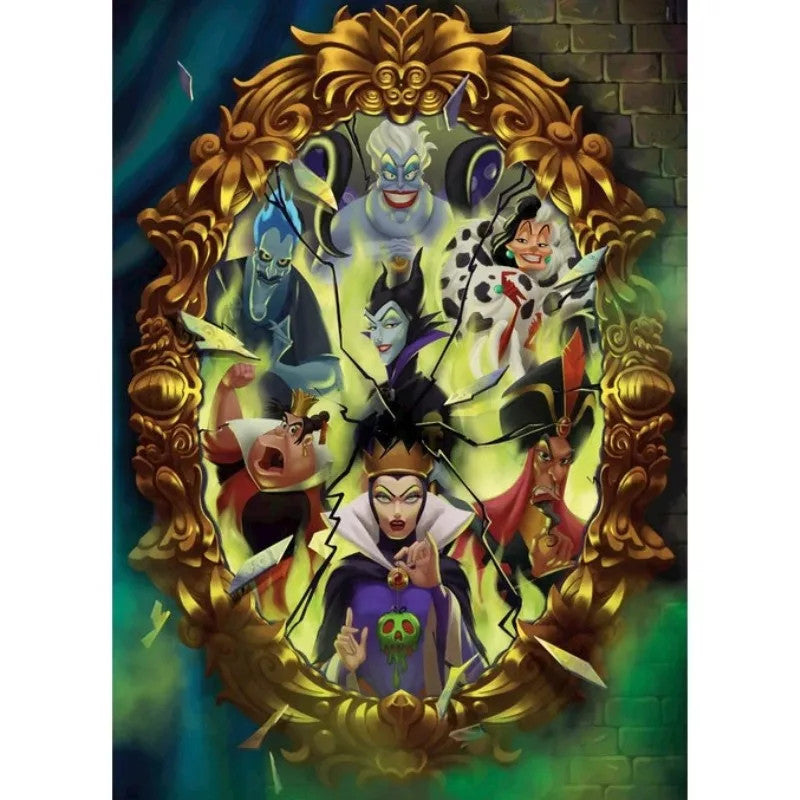 Disney ļaundaru spogulis, 1000 gabaliņu Clementoni puzle