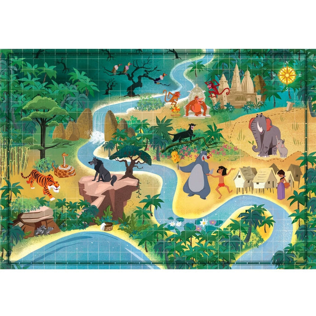 Disney Classics Džungļu grāmatas pasaku kartes 1000 gabalu puzle Clementoni