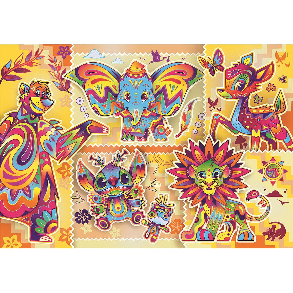 Disney Classics Boho stila 1000 gabalu kompaktā puzle Clementoni