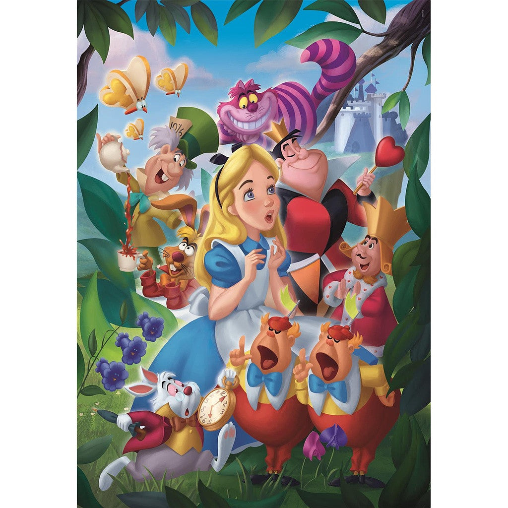 Disney Classics Disney Alise Brīnumzemē 1000 detaļu kompaktā puzle Clementoni