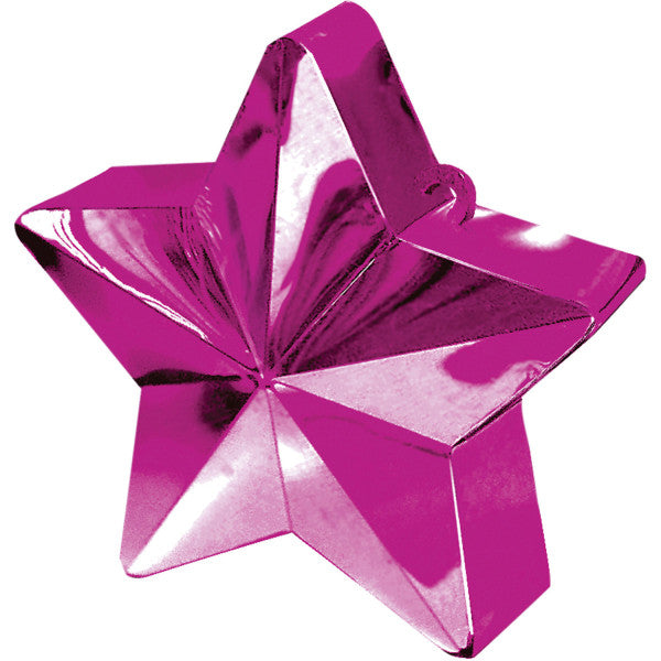 Krāsa: fuksīna violeta zvaigžņveida balons, balona svars