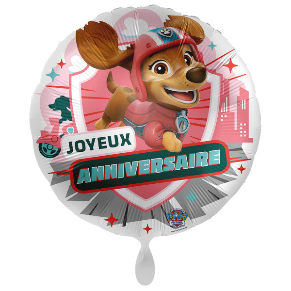 Paw Patrol Liberty Joyeux Anniversaire folijas balons 43 cm