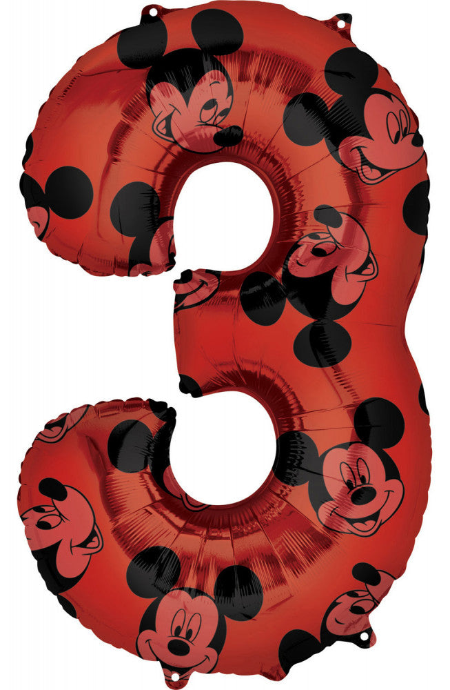 Disney Mikijs Sarkanā f√≥lia lufi 3-as 66 cm